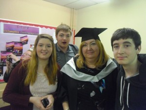 Sarah, with her 3 children, shares on managing allergic march