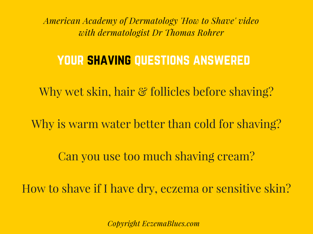 Questions answered by dermatologist Dr Thomas Rohrer on Shaving