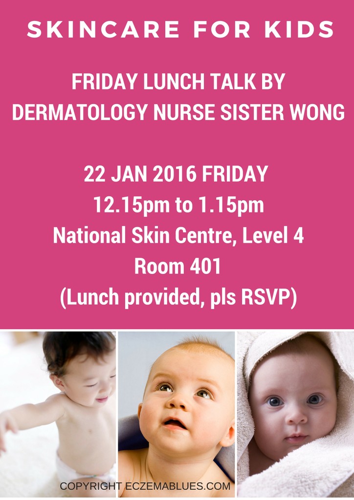 22 Jan Friday Eczema talk lunch on skincare for kids