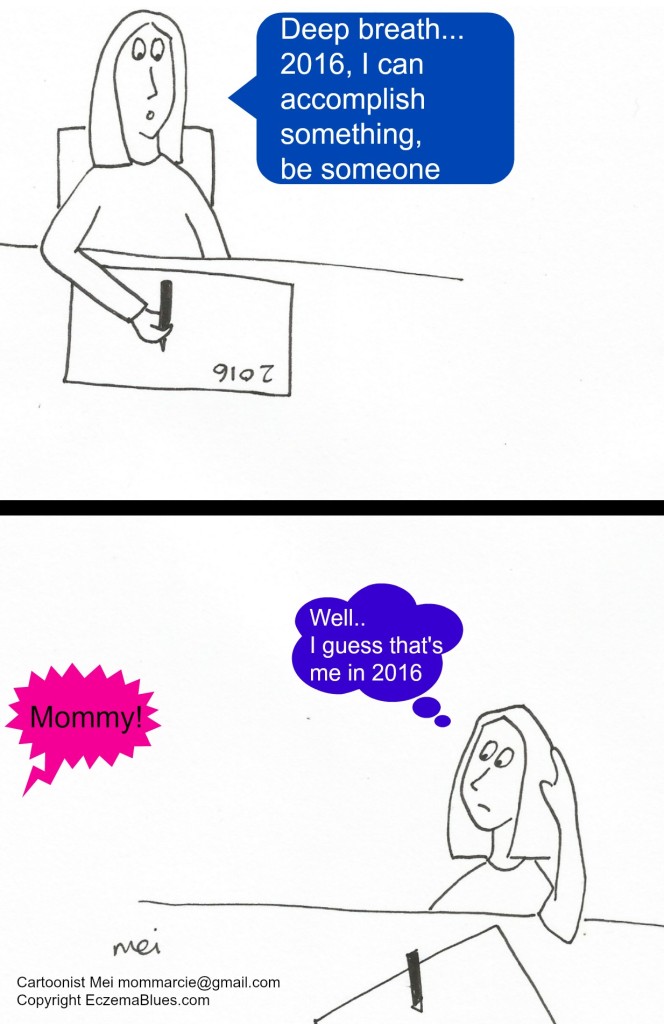 Mom New Year Resolution cartoon